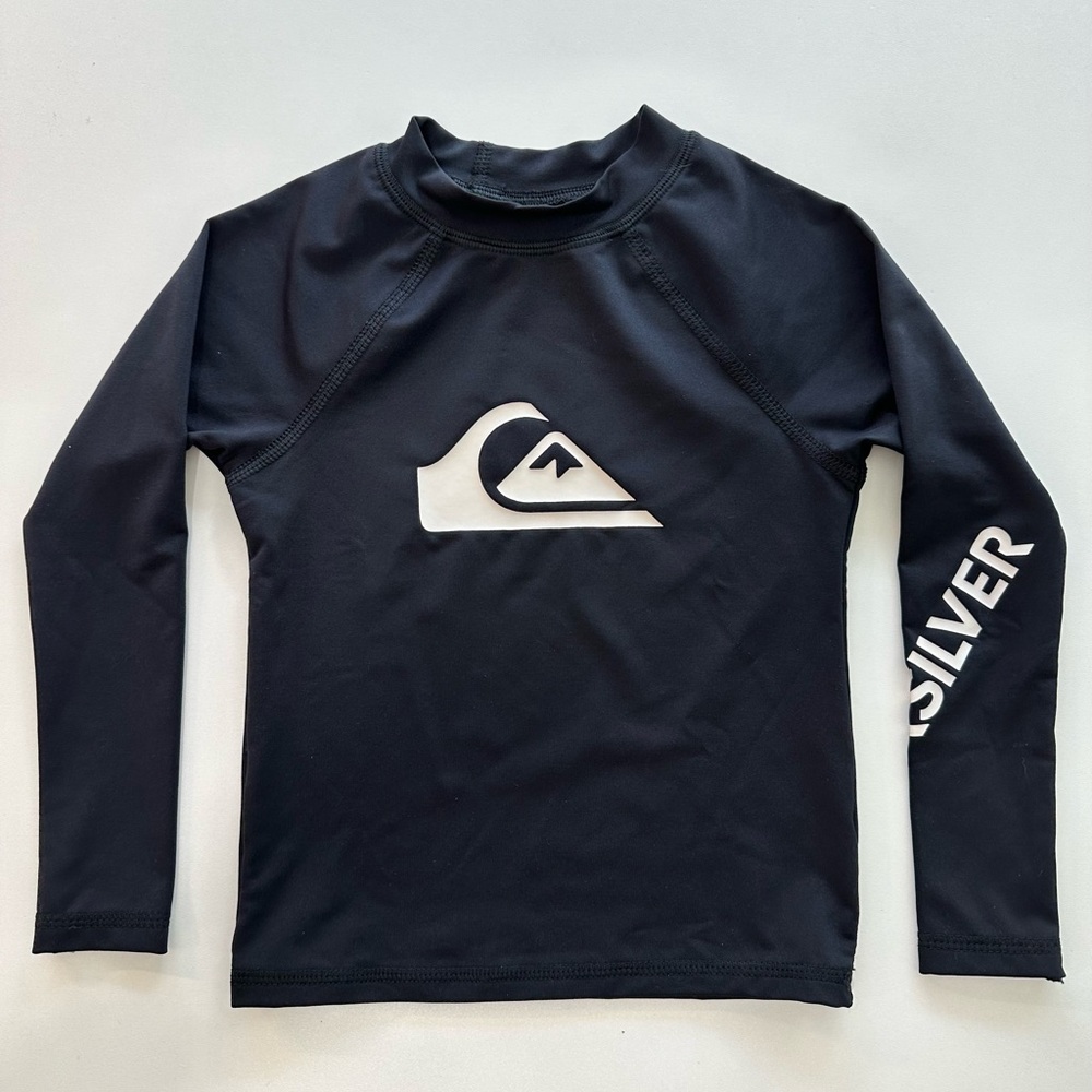 Quiksilver Boys Swim / Pool / Sun / Rashguard Long Sleeve Size 3